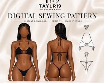 Kita Two Piece Pattern ONLY Exotic Dancewear Stripper Outfit Sewing Pattern