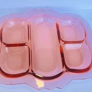 Cambridge Pink 5-part Celery/Relish Tray 1930s