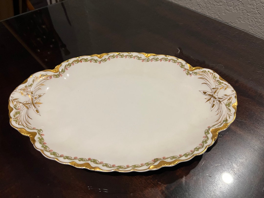 Small Beautiful Limoges Haviland Clover Leaf Pattern Small Platter