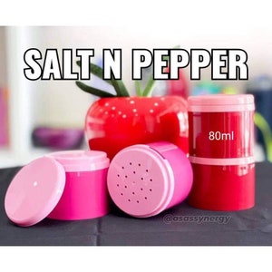 Tupperware Salt and Paper Shaker 80ml 2 per set