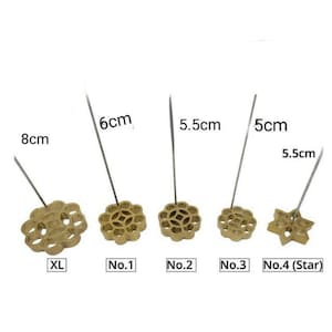 Rose Beehive Honeycomb Star Rosette Cookies Mould Shell Vintage Brass Mold