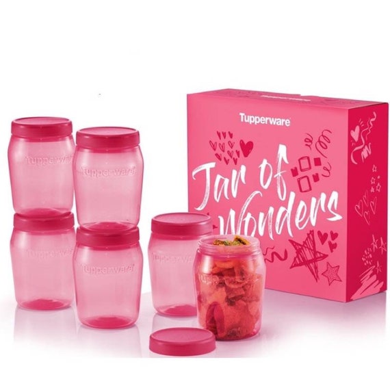 Tupperware Umami Collection 500ml 4 Pieces Spices Storage Box With  Measuring Spoon Clear Purple 