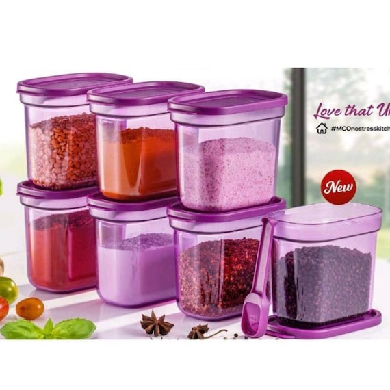 Tupperware Umami Collection 500ml 4 Pieces Spices Storage Box With