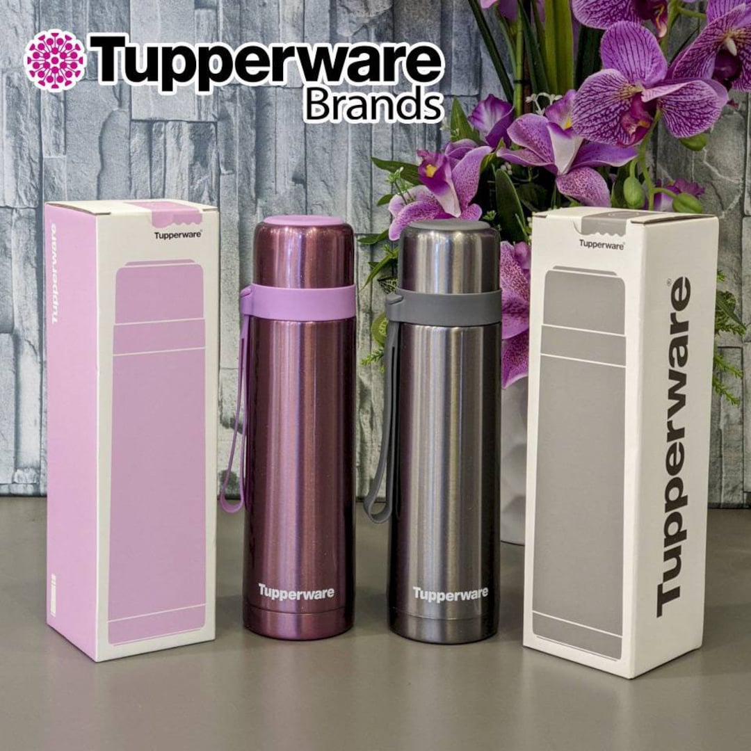 Tupperware Duo Tup Thermal Flask Hot or Cold Drink Container Leak