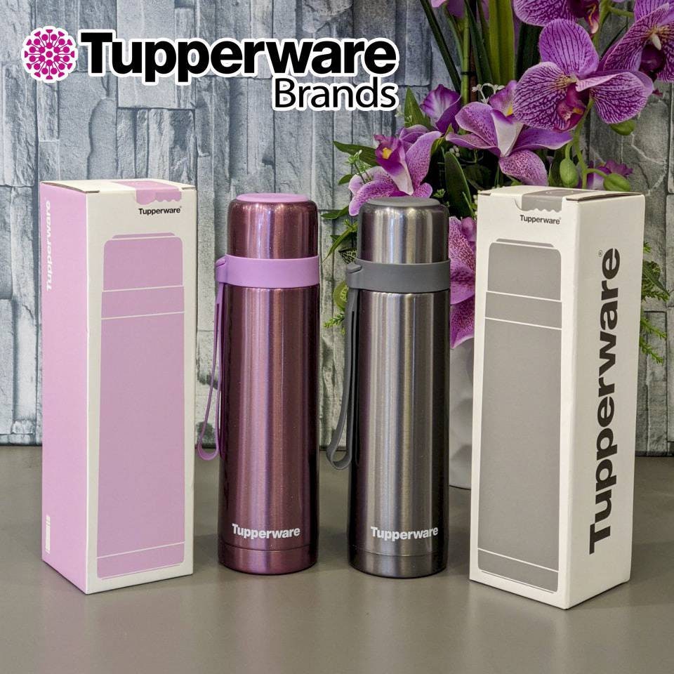Tupperware Duo Tup Thermal Flask Drink container - Etsy