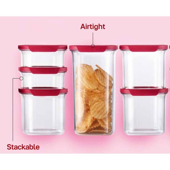 Tupperware Ultra Clear Containers Kids Friendly Break Resistance Easy Open  Air Tight 