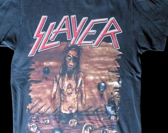 Vintage 80s Venom Welcome to Hell Original Tour Shirt (XL) Slayer 