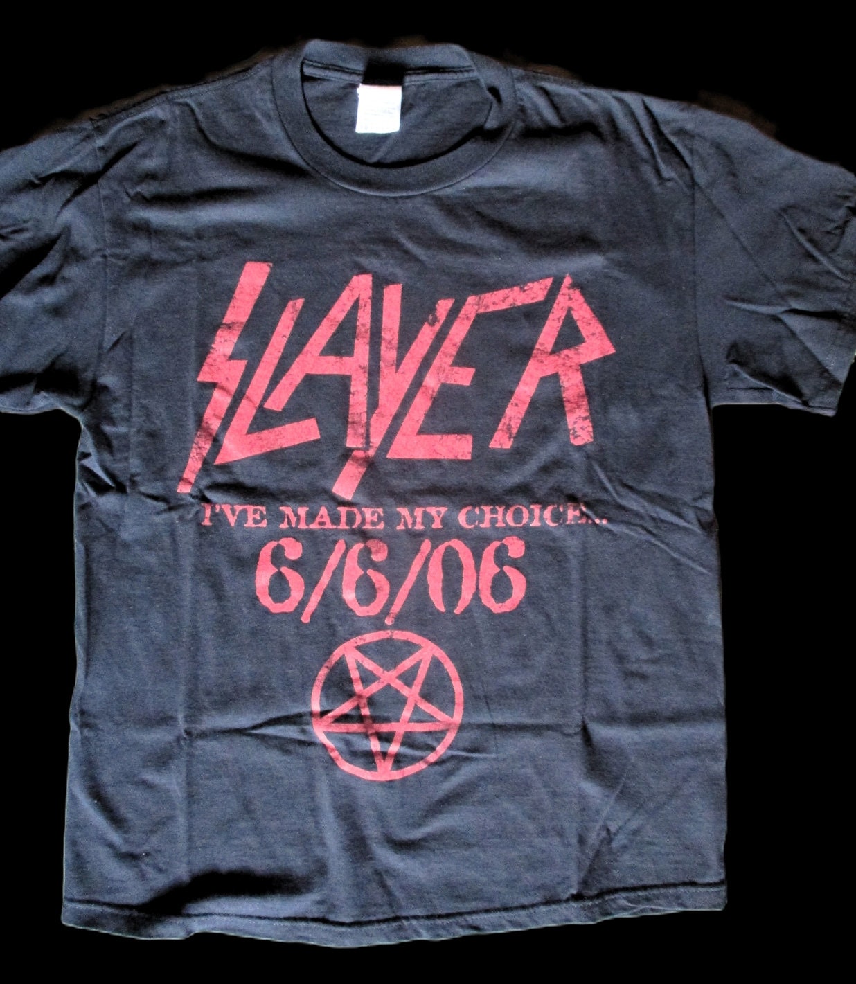 SLAYER I'VE MADE MY CHOICE... スレイヤー XXL Slayer 666 I've Made My Choice Christ Illusion Rare Ltd Edition