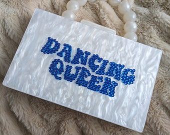Abba dancing queen inspired clutch bag