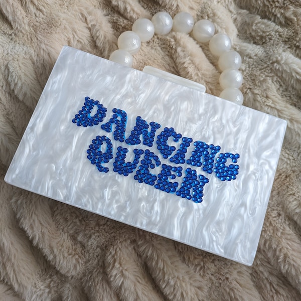 Abba dancing queen inspired clutch bag