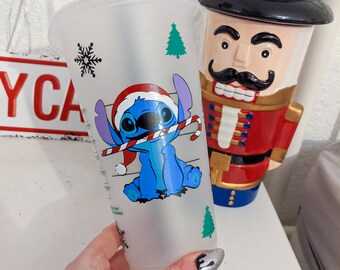 Disney stitch Christmas Starbucks cup