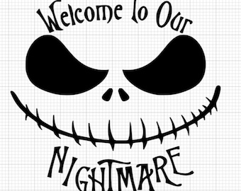 Jack's Nightmare Halloween SVG, PNG Cut Files (Digital Download)