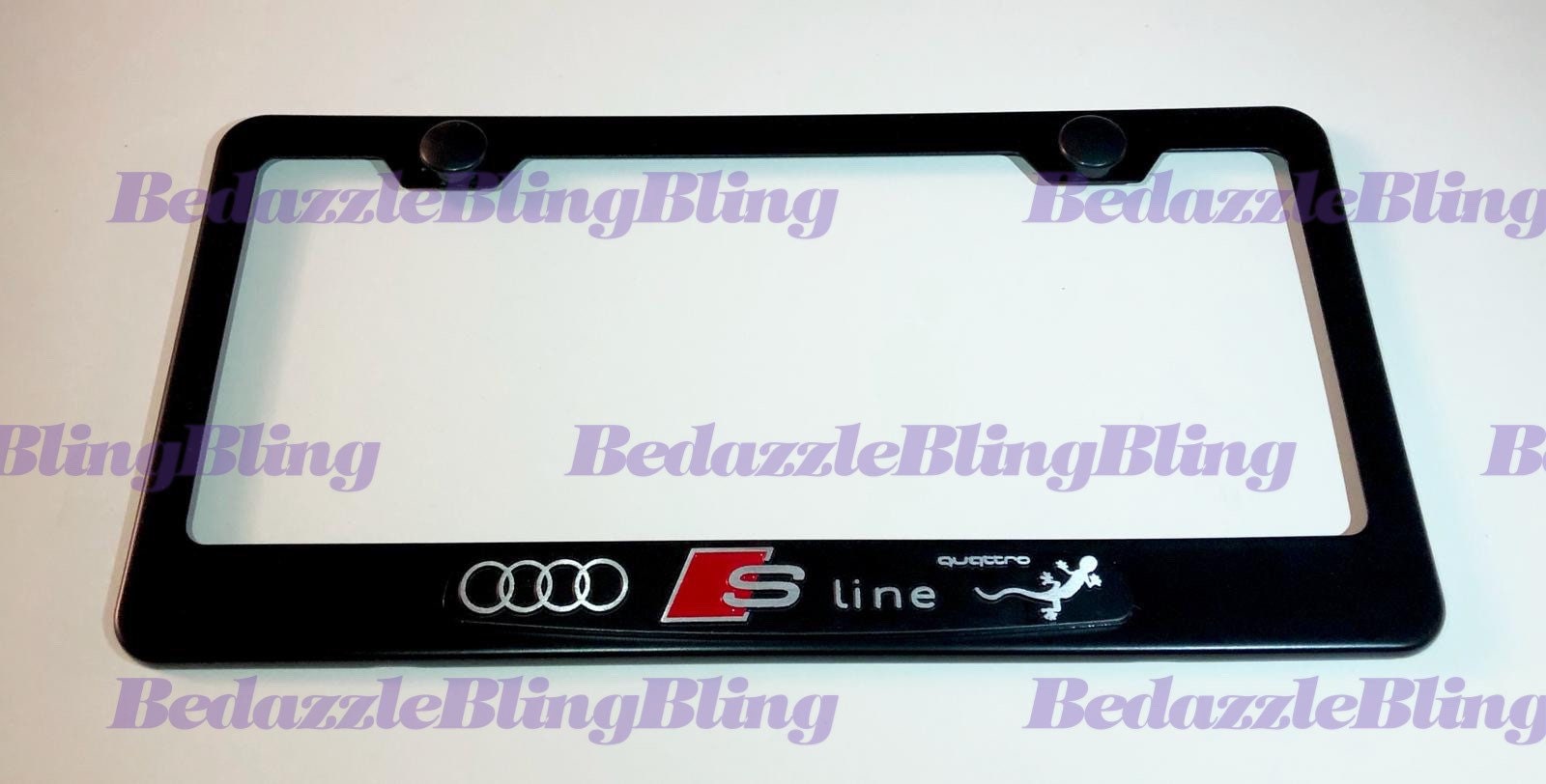 3D Metal Black Audi S-Line Racing Grill Emblem Badge - Front Grille Logo