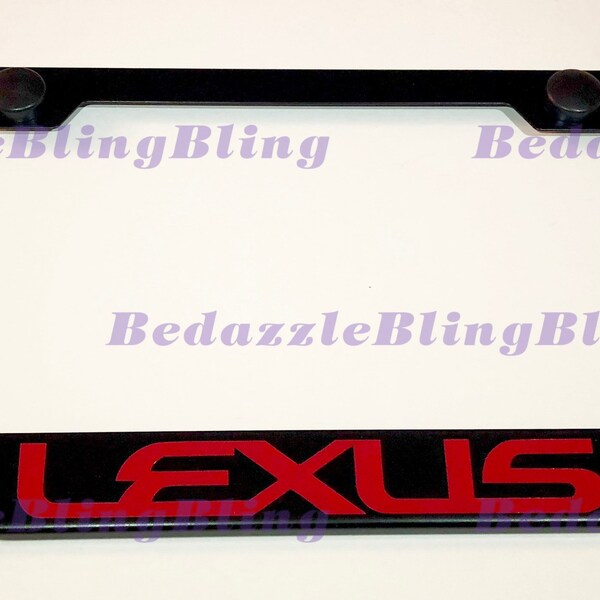 3D Stainless Steel Front License Plate Frame For Lexus (Silver, Unbranded)