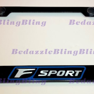 F Sport Lexus On Stainless Steel License Plate Frame W/ Bolt Caps