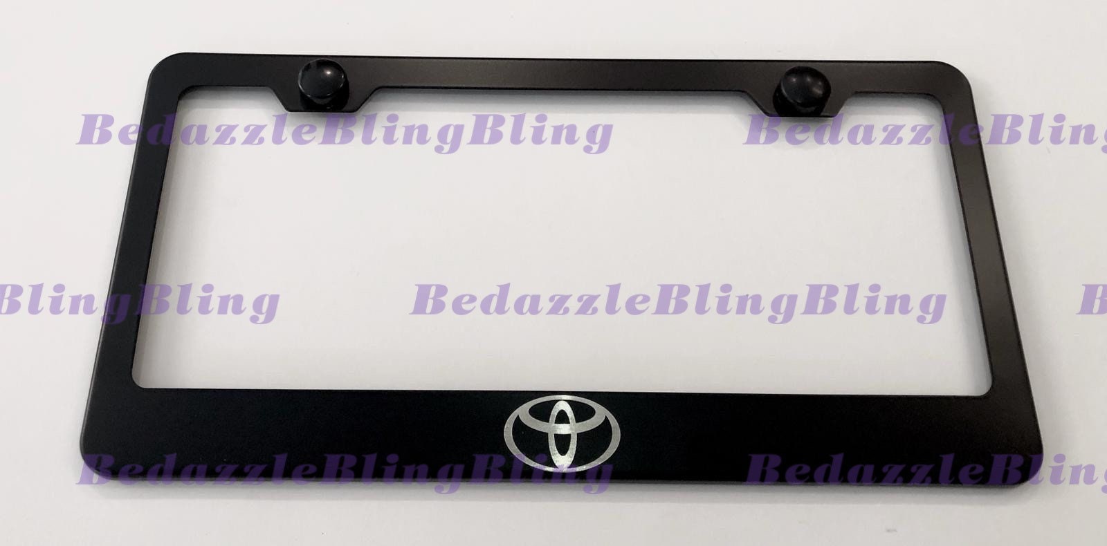 Buy Toyota on Stainless Steel License Plate Frame W Bolt Caps
