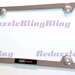 Laser Engraved Etched Quattro SLine Stainless Steel Finished License Plate Frame - Foto 2