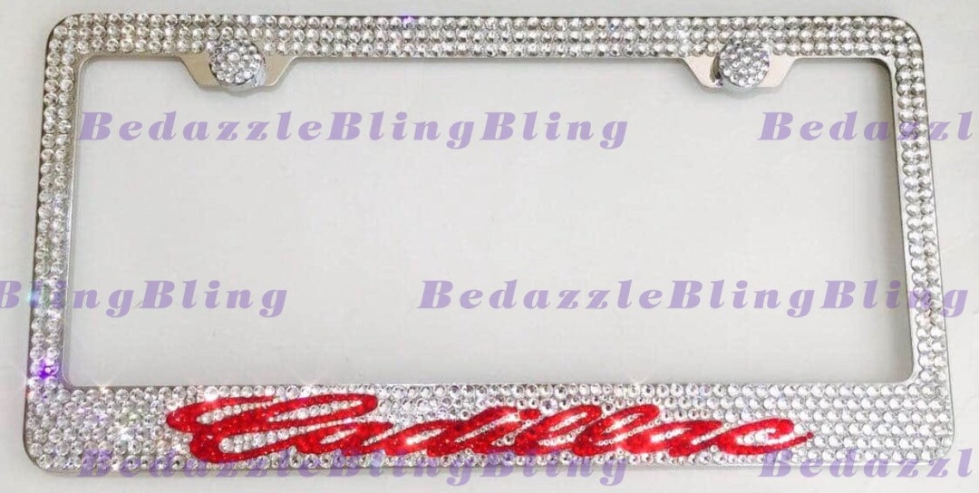 Cadillac Escalade License Plate Frame Bedazzle Holder Made W/ Etsy