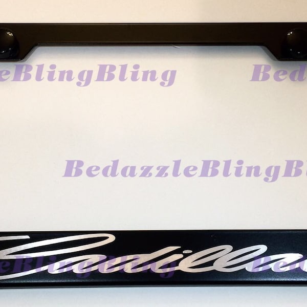 Cadillac License Plate Frame Etsy