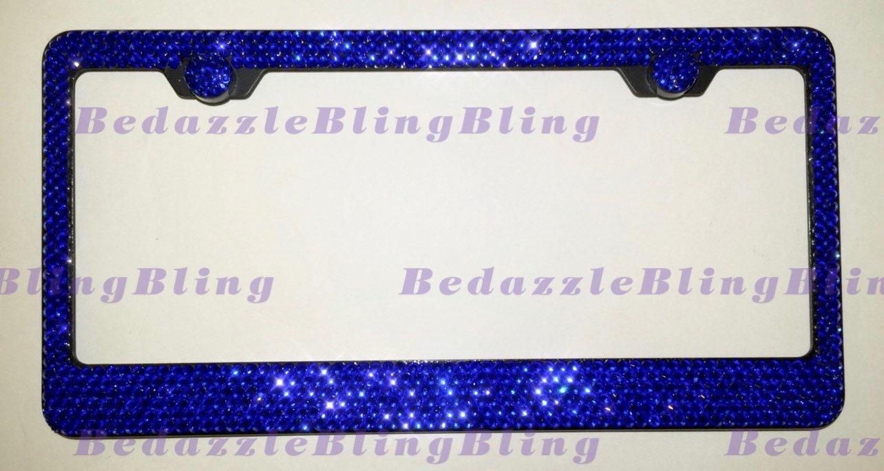 Jewel License Plate Frames Etsy