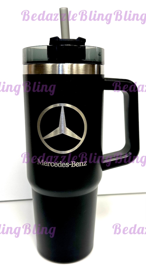 Mercedes Cup With Holder Mug Tumbler Hot Cold Travel 30 Oz