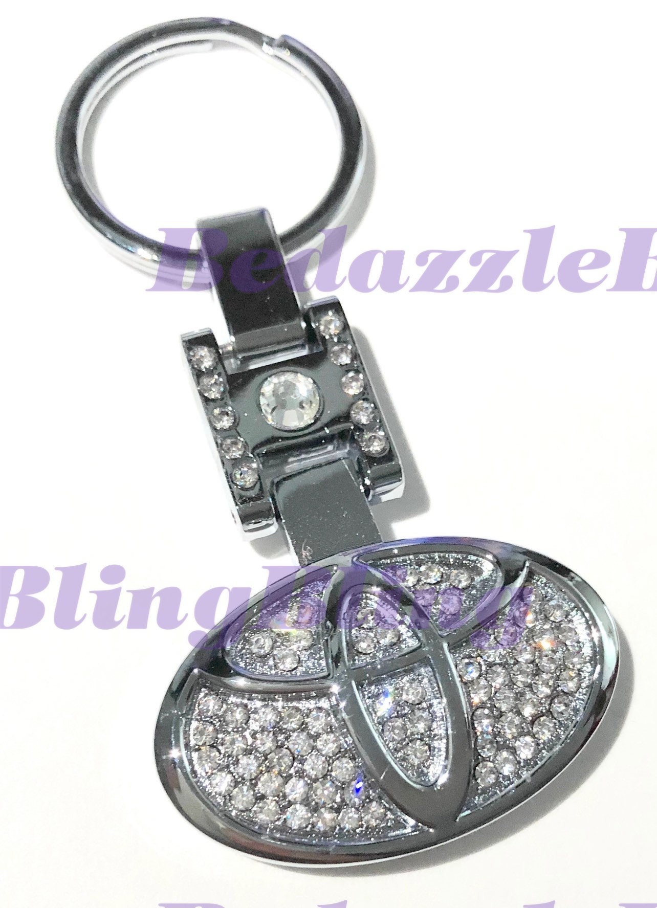 Toyota Style Key Double Sided Keychain Holder Made W