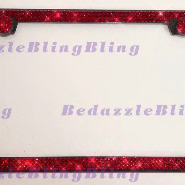 Dark Red License Plate Frames - Etsy