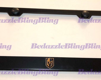 VEGAS STRONG GOLDEN KNIGHTS Stainless Steel License Plate Frame Rust Free W/ Cap VEGAS STRONG GOLDEN KNIGHTS Stainless Steel License Plate Frame Rust Free W/ Cap