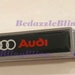 3D Quattro SLine Stainless Steel License Plate Frame – Black Finished