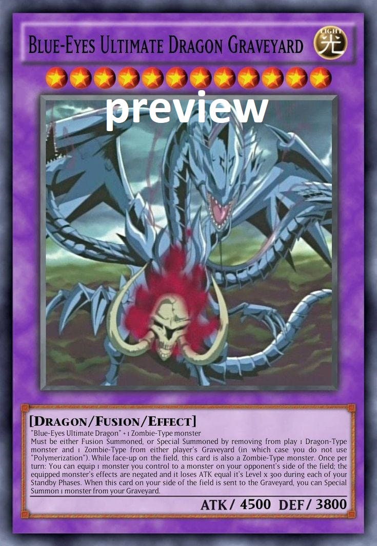 Blue-eyes Ultimate Dragon Graveyard Orica Custom Card Obelisk Tormentor  Winged Dragon of Ra Egyptian Gods God Altered - Etsy