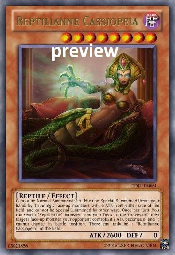Reptilianne Cassiopeia Orica Custom Card Obelisk Tormentor Winged Dragon of  Ra Egyptian Gods God Altered - Etsy