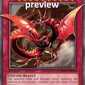 Slifer the Sky Dragon orica custom card  obelisk tormentor winged dragon of ra egyptian gods god altered