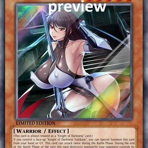 Alluring Ninja Mizuki orica custom card  obelisk tormentor winged dragon of ra egyptian gods god altered