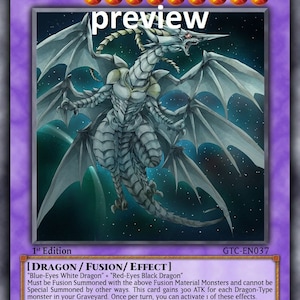 Dragón Blanco de Ojos Rojos, tarjeta personalizada de Orica, Obelisco, Atormentador, Dragón Alado de Ra, Dioses Egipcios, Dios Alterado