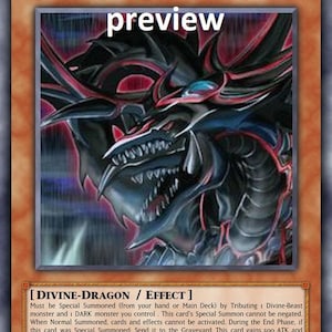Dark Slifer de Black Sky Dragon orica aangepaste kaart obelisk kwelgeest gevleugelde draak van ra Egyptische goden god veranderd