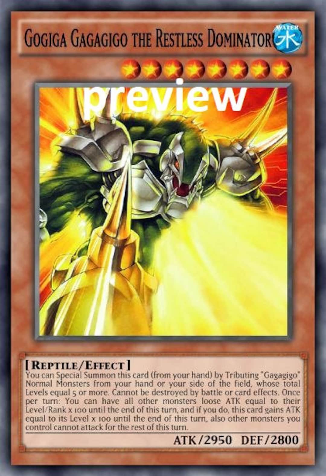 yugioh gagagigo cards He)art of the Giga Normal Monster Rarity Yugioh Card "Giga Gagagigo" IOC-KR056