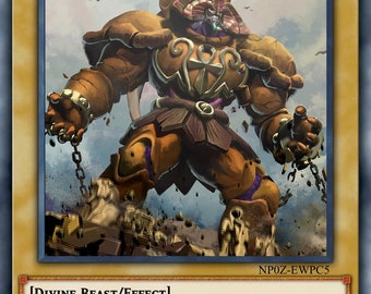 Tarjeta personalizada de Exodia Orica, dragón, obelisco, atormentador, dragón alado de Ra, dioses egipcios, dios alterado.