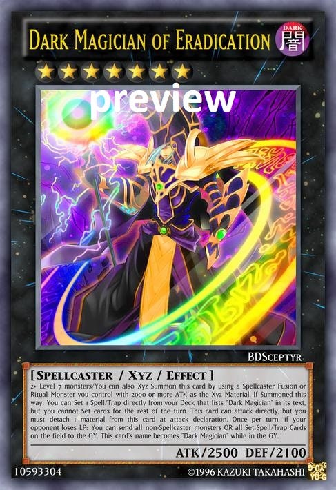 Dark Magician of Eradication Orica Custom Card Obelisk Tormentor