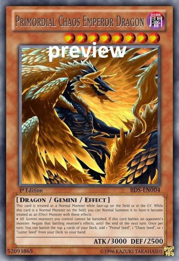 Primordial Chaos Emperor Dragon orica custom card obelisk tormentor winged dragon of ra egyptian gods god altered Primordial Chaos Emperor Dragon orica custom card obelisk tormentor winged dragon of ra egyptian gods god altered