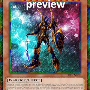 Mega Black Luster Soldier-Envoy of the Beginning  orica custom card  obelisk tormentor winged dragon of ra egyptian gods god altered