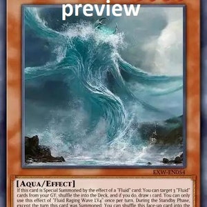 Fluid Raging Wave LV4 orica custom card  obelisk tormentor winged dragon of ra egyptian gods god