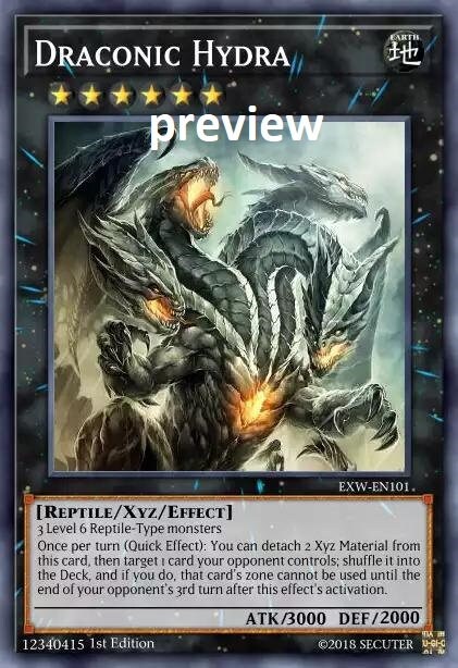 hudra yugioh cards BLMR-EN007 - Extox Hydra - Quarter Century Secret Rare You can banish 1 other Predaplant monster from your Graveyard Flying Hydra orica custom card