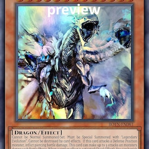 Legendary Blue-Eyes Ultimate Dragon orica custom card  obelisk tormentor winged dragon of ra egyptian gods god altered