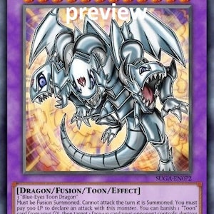 Blue-Eyes Ultimate Toon Dragon Orica carte personnalisée obélisque tourmenteur dragon ailé de Ra dieux égyptiens dieu modifié