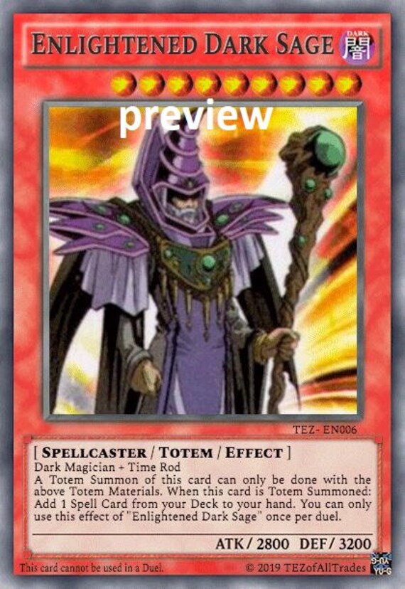 Enlightened Dark Sage Orica Custom Card Obelisk Tormentor Winged Dragon of  Ra Egyptian Gods God Altered - Etsy