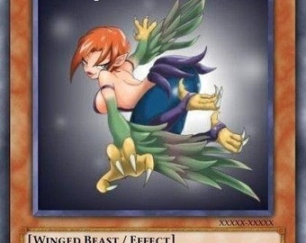 Toon Harpie Lady 2 Orica Custom Card Obelisk Tormentor Winged