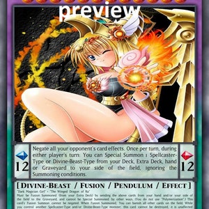 The Winged Magician Girl of Ra orica custom card  obelisk tormentor winged dragon of ra egyptian gods god altered