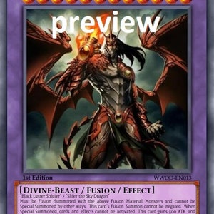 Sky Luster Dragon Warrior orica custom card dragon obelisk tormentor winged dragon of ra egyptian gods god Divine-Beast altered