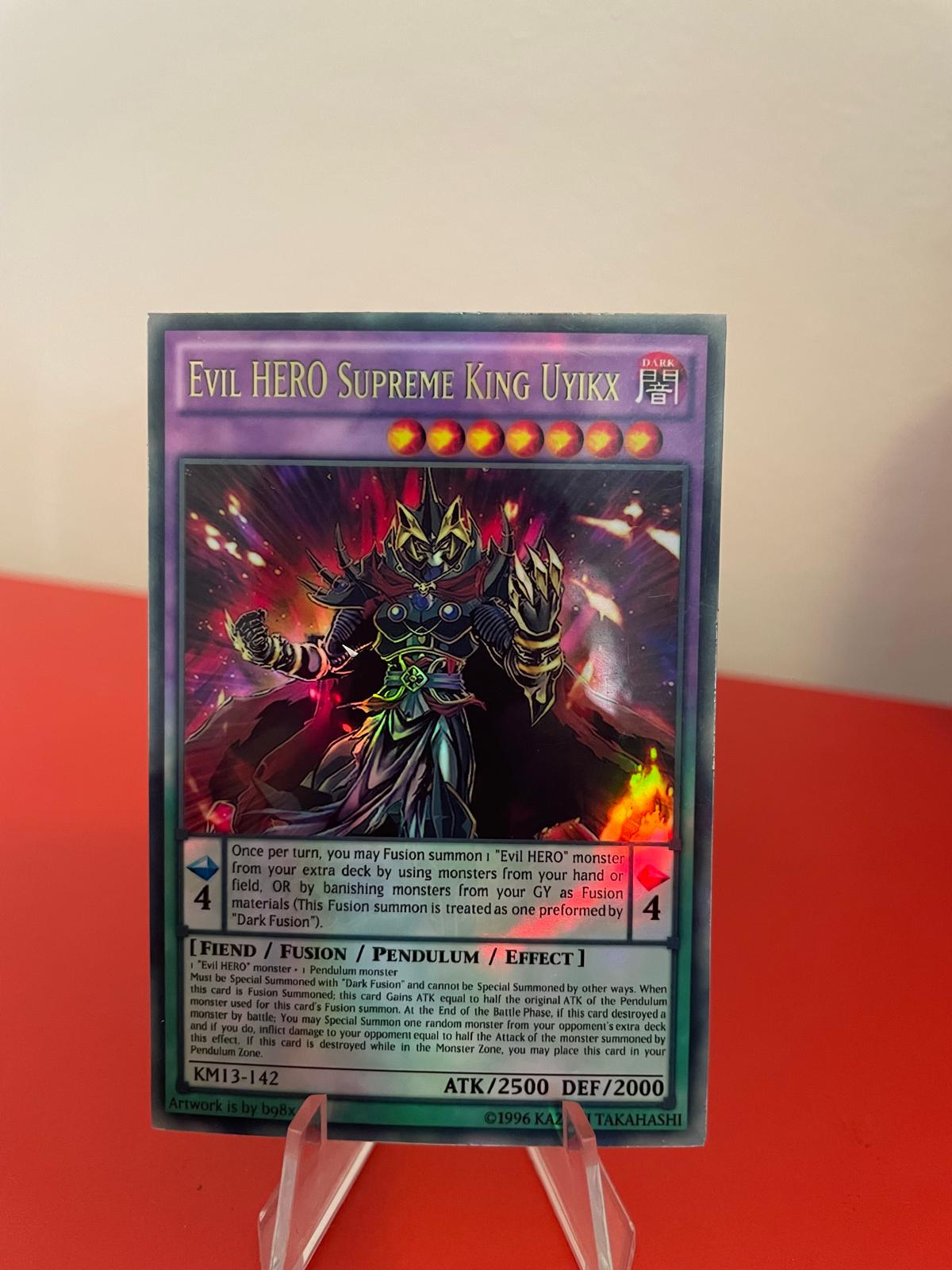 Evil HERO Supreme King Uyikx Orica Custom Card Obelisk Tormentor Winged  Dragon of Ra Egyptian Gods God Altered - Etsy