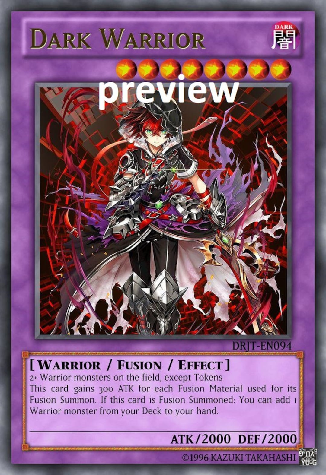 Dark Warrior Orica Custom Card Obelisk Tormentor Winged Dragon of Ra  Egyptian Gods God Altered - Etsy